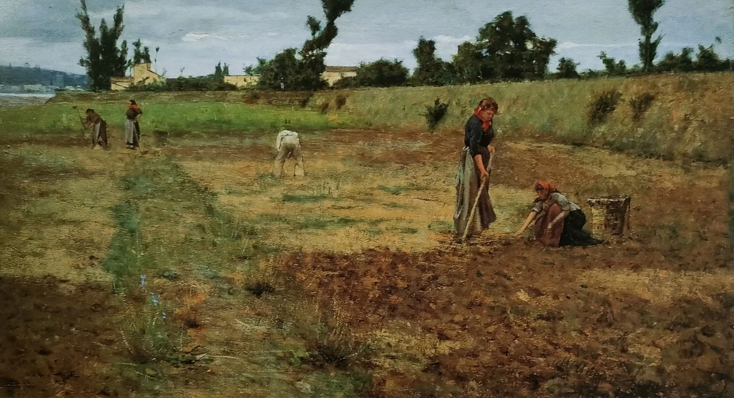 Al lavoro nei campi, 1889
